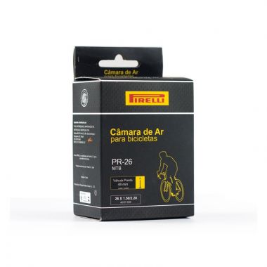 Câmara Pirelli PR-26 MTB 26x1.5/2.20 c/ Válvula Presta 48mm