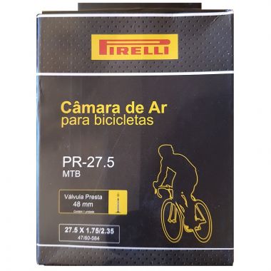 Câmara Pirelli PR-27.5 MTB 27.5x1.75/2.35 c/ Válvula Presta 48mm