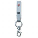 Chaveiro Victorinox Multiclip Cromado c/ Mosquetão e Argola