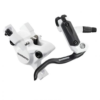 Kit de Freio a Disco Hidráulico Shimano M505 Branco s/ Rotor