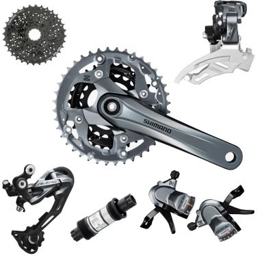 Kit Transmissão Shimano Alívio M4000 27 vel. Octalink