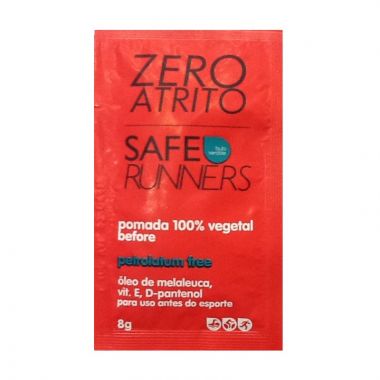 Pomada Protetora 100% Vegetal Zero Atrito Sachê 8g - Safe Runners