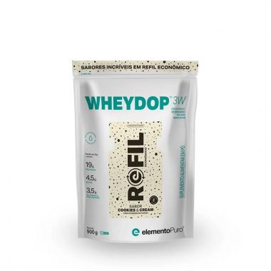 Refil Elemento Puro WHEYDOP 3W - Cookies and Cream - 900g